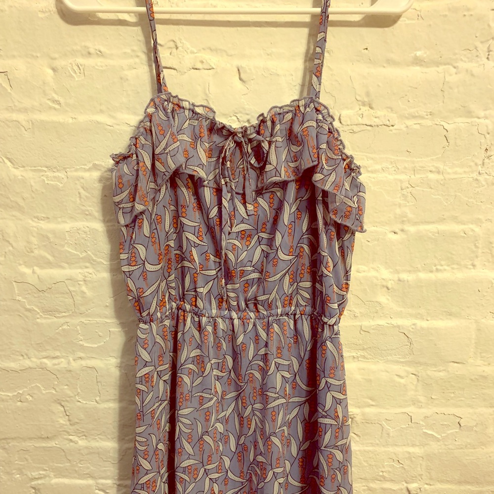 Mossimo Purple Patterned Sun Dress